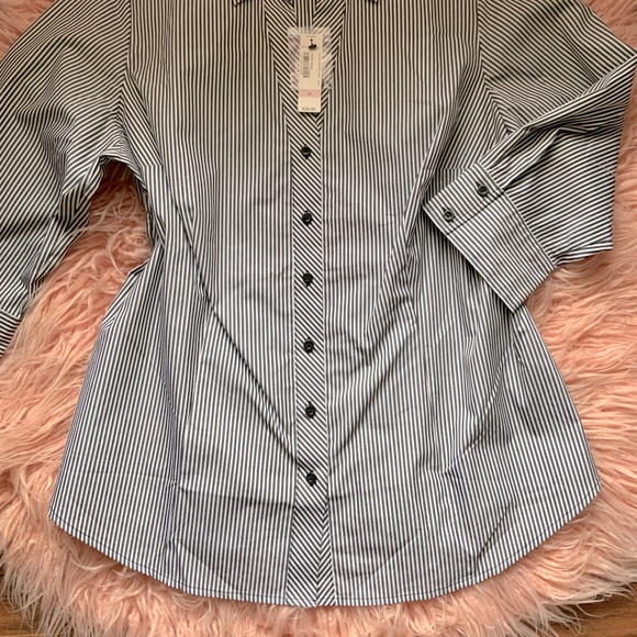 Worthington sz 1X Career striped shirt - Picture 3 of 3